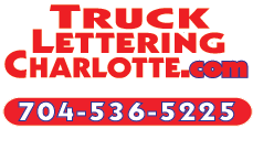 truck lettering charlotte logo